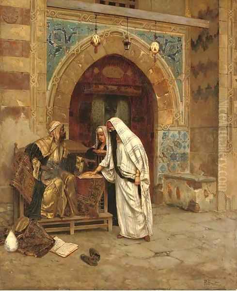 The Egyptian Fortune Teller Oil Painting by Rudolph Ernst