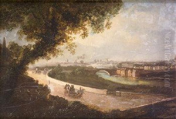 A View Of Dublin From Islandbridge Oil Painting by William II Sadler