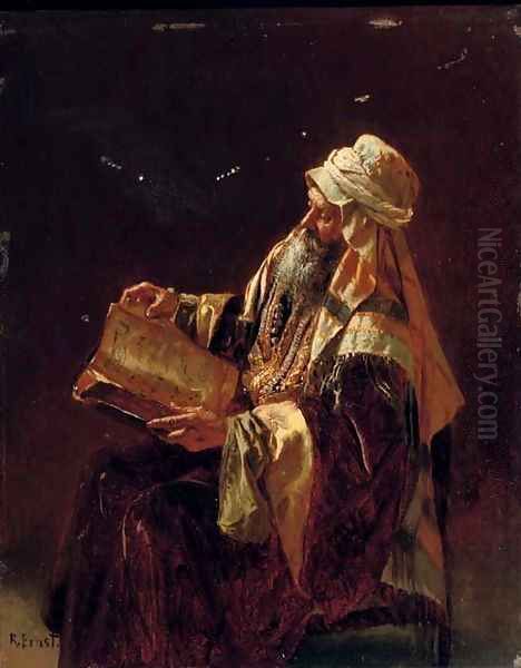 The Scholar Oil Painting by Rudolph Ernst