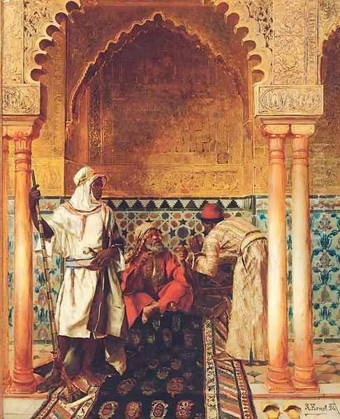 The arab sage Oil Painting by Rudolph Ernst