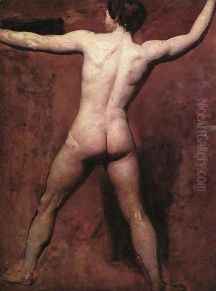 Academic Male Nude Oil Painting by William Etty