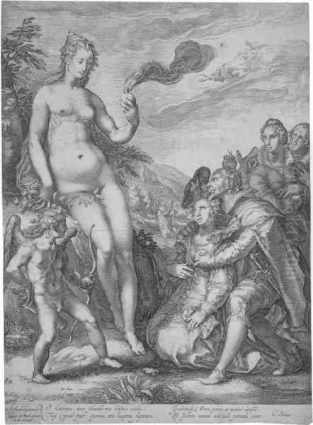 Die Verehrung Der Venus Oil Painting by Jan Pietersz. Saenredam