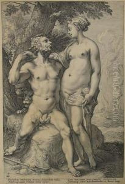 Three Paired Gods Andgodessess. Three Engravings After Oil Painting by Jan Pietersz. Saenredam