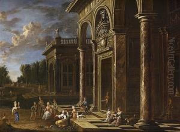 Capriccio Oil Painting by Jacobus Saeys