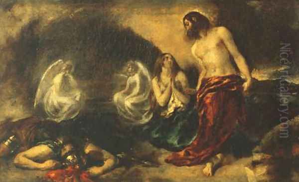 Christ Appearing To Mary Magdalene After The Resurrection Oil Painting by William Etty