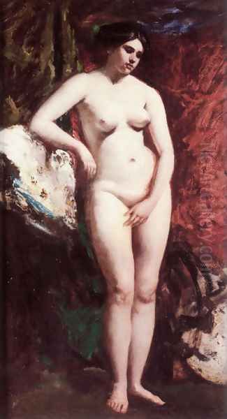 Standing Nude Oil Painting by William Etty