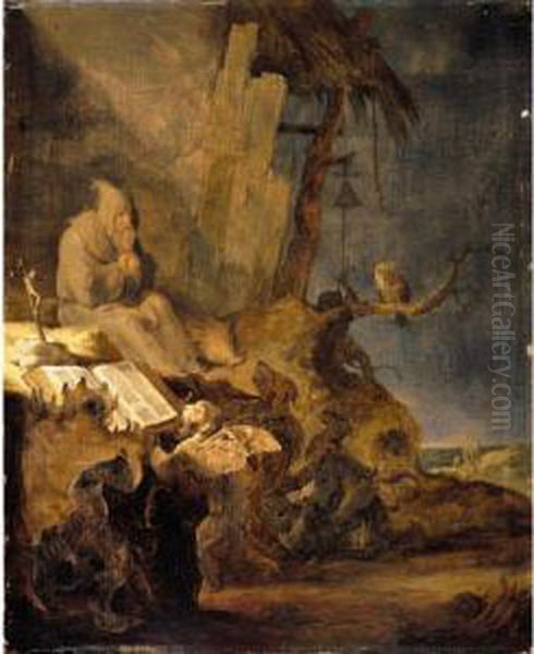 The Temptation Of St. Anthony Oil Painting by Cornelis Saftleven