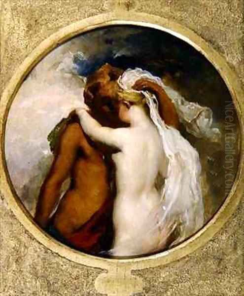 Cupid and Psyche Oil Painting by William Etty