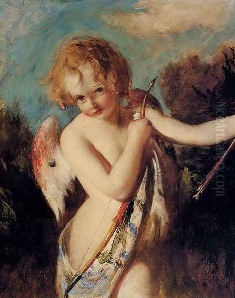 Cupid Oil Painting by William Etty