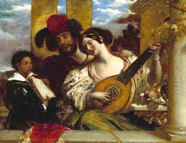 Il Duetto (The Duet) Oil Painting by William Etty