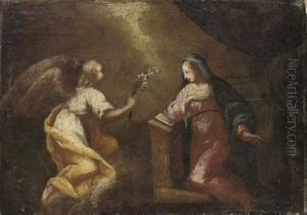 The Annunciation Oil Painting by Giovanni Camillo Sagrestani