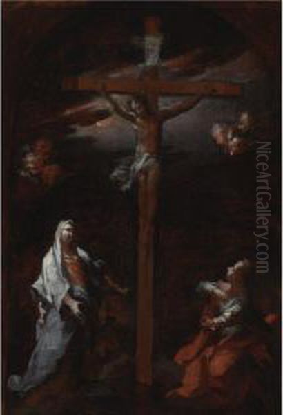 The Crucifixion Oil Painting by Giovanni Camillo Sagrestani