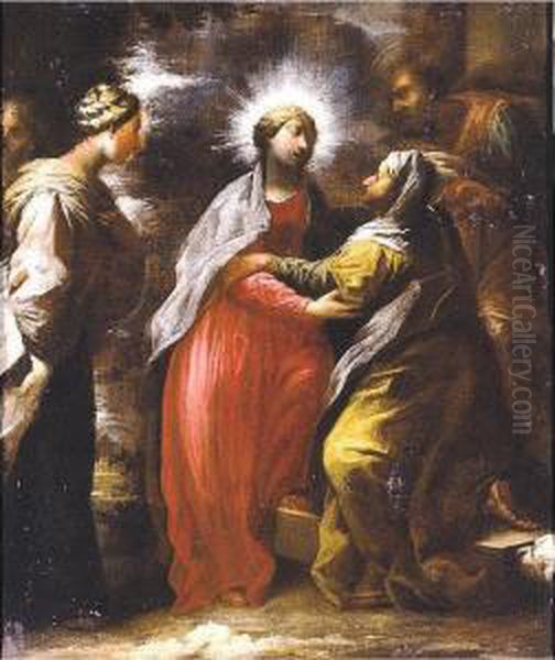 The Visitation Oil Painting by Giovanni Camillo Sagrestani