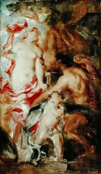 Venus and Cupid 5 Oil Painting by William Etty