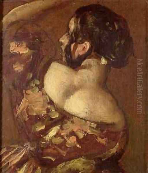 A Lady from Behind Oil Painting by William Etty