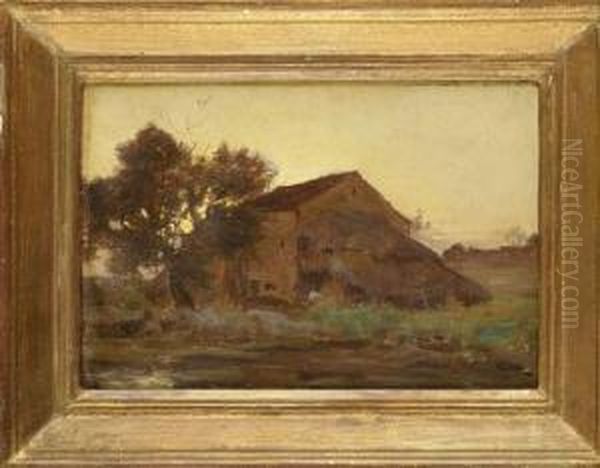 La Vieille Ferme Oil Painting by Henri Saintin