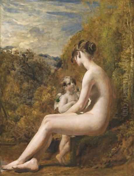 Venus and Cupid 4 Oil Painting by William Etty