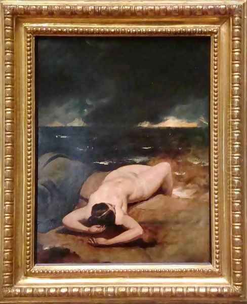 Reclining Female Nude Oil Painting by William Etty