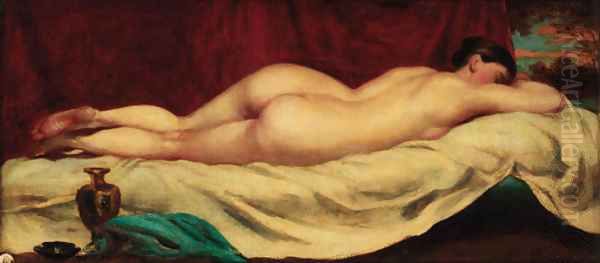 A reclining female nude Oil Painting by William Etty