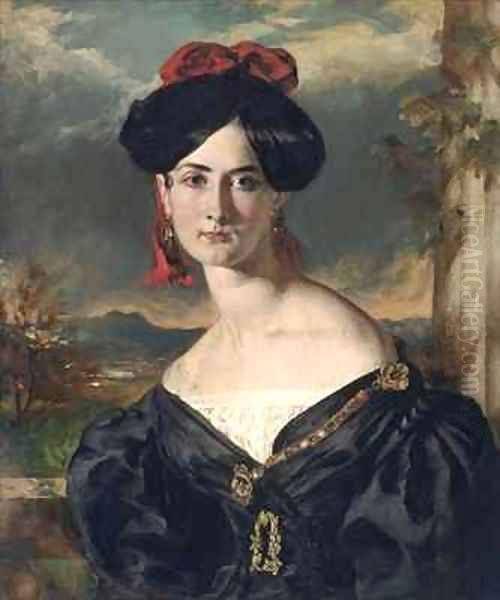 Louisa Vaughan nee Rolls Oil Painting by William Etty