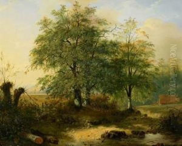 Landscape Oil Painting by Raden Sjarief B. Saleh