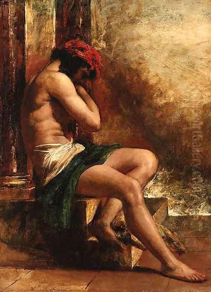 The slave Oil Painting by William Etty