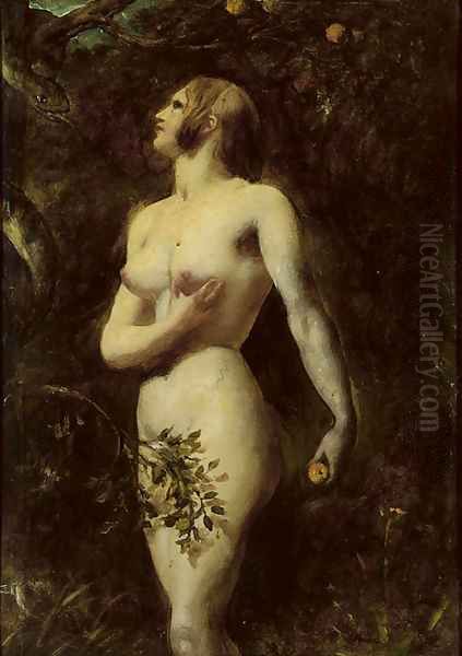 The temptation of Eve Oil Painting by William Etty