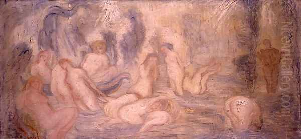 Bathing Girls, 1911 Oil Painting by James Ensor