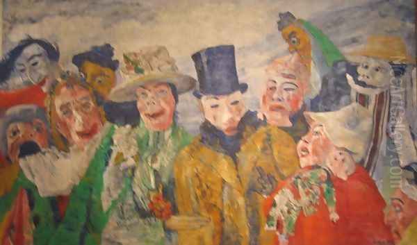 The Intrigue Oil Painting by James Ensor