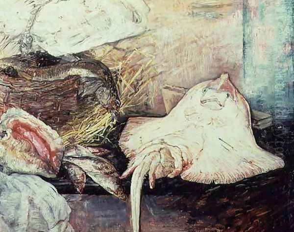 Still life with Skate, 1892 Oil Painting by James Ensor