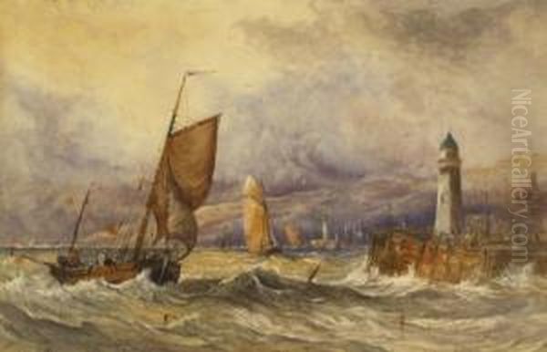 Scarboro Oil Painting by John Cuthbert Salmon