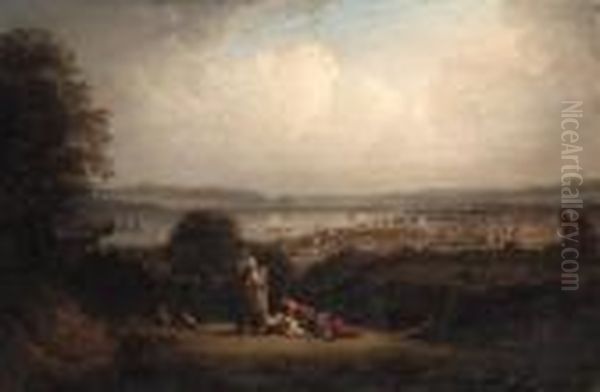 View Of Greenock, Scotland, And The Bay Of St. Lawrence Oil Painting by Robert Salmon