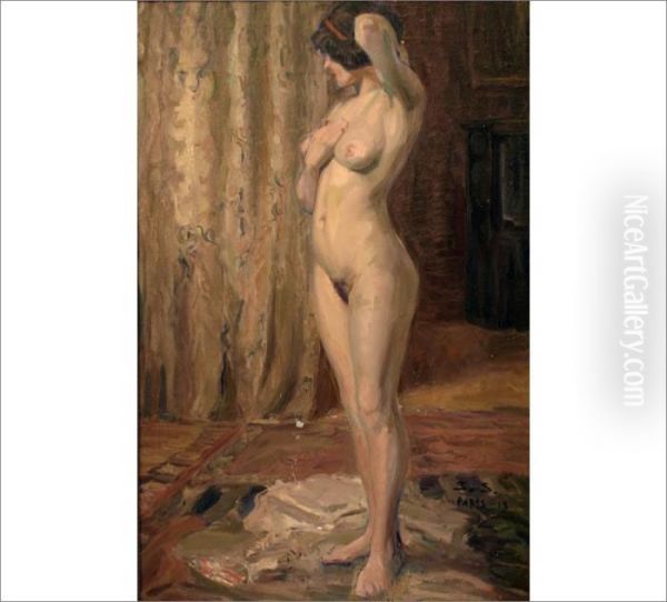 Nude Oil Painting by Santeri Salokivi