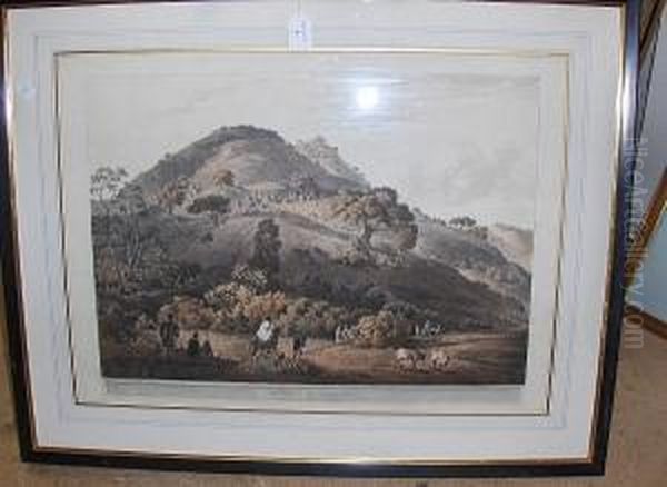 Mucculla In Abyssinia, Aquatint Oil Painting by Henry Salt