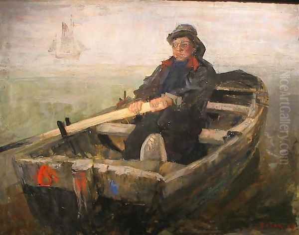 The Rower Oil Painting by James Ensor