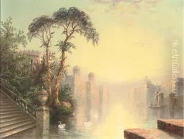 A Venetian Capriccio Oil Painting by James Salt