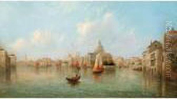 Venetian View Oil Painting by James Salt