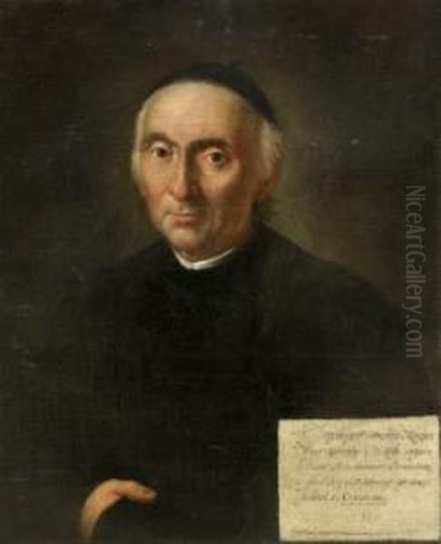 Clerigo Oil Painting by Mariano Salvador Maella