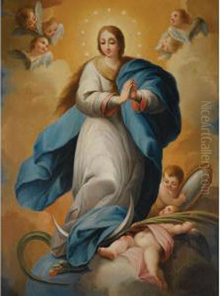 The Immaculate Conception Oil Painting by Mariano Salvador Maella