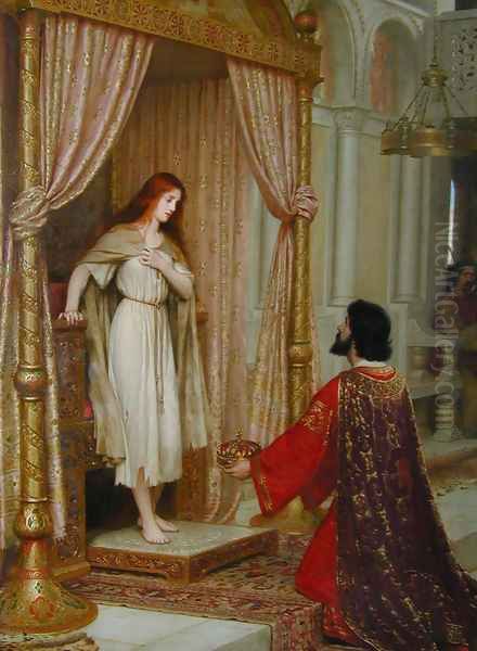 Blair Leighton King Copetua And The Beggar Maid Oil Painting by Blair-leighton Edmund