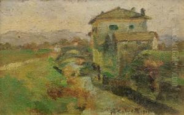 Paesaggio Oil Painting by Antonio Salvetti