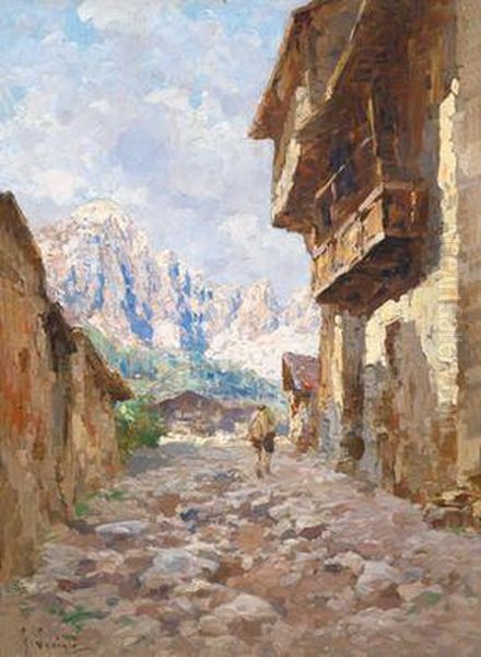 Motiv Aus Sudtirol Oil Painting by Giovanni Salviati