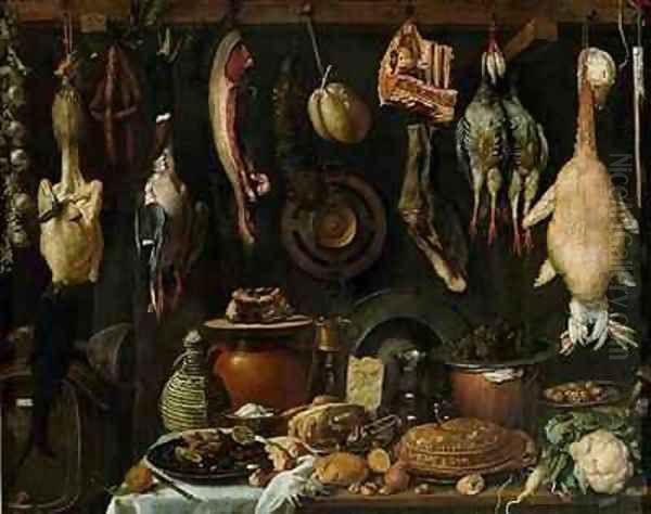 Still Life of Game Birds Oil Painting by (Jacopo Chimenti) Empoli