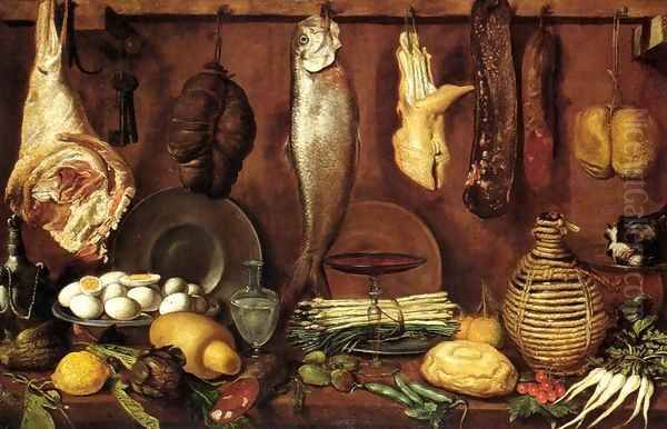 Kitchen Still-Life Oil Painting by (Jacopo Chimenti) Empoli