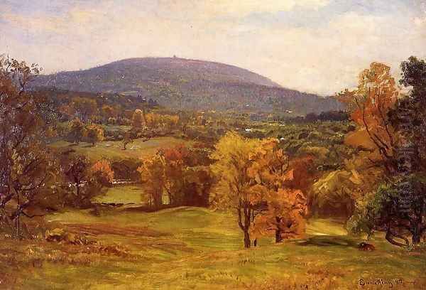 The Milton Blue Hills Oil Painting by John Joseph Enneking