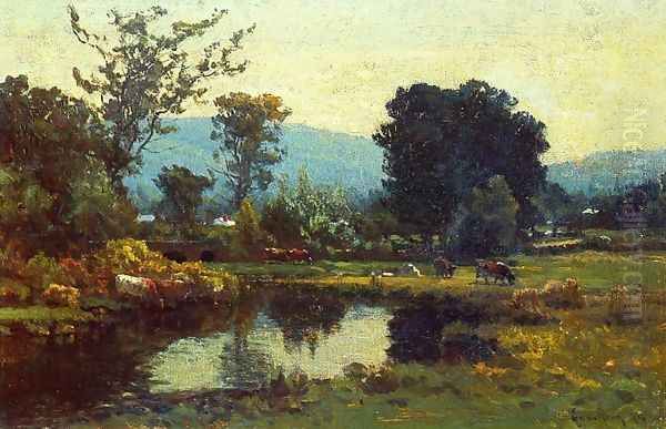 Peaceful Valley Oil Painting by John Joseph Enneking