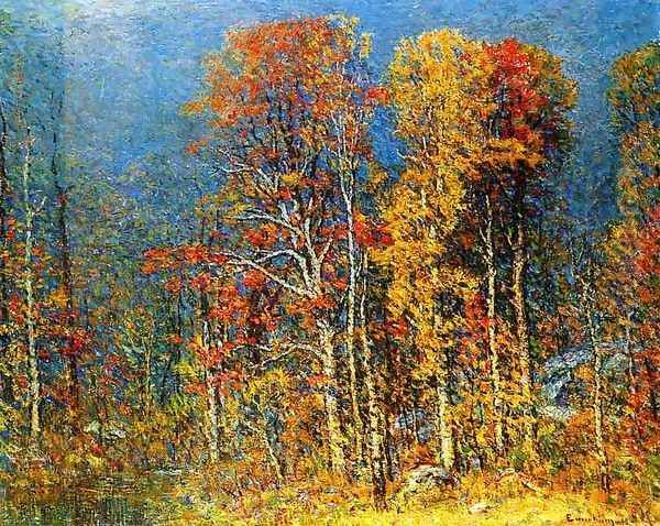 Fall Landscape Oil Painting by John Joseph Enneking