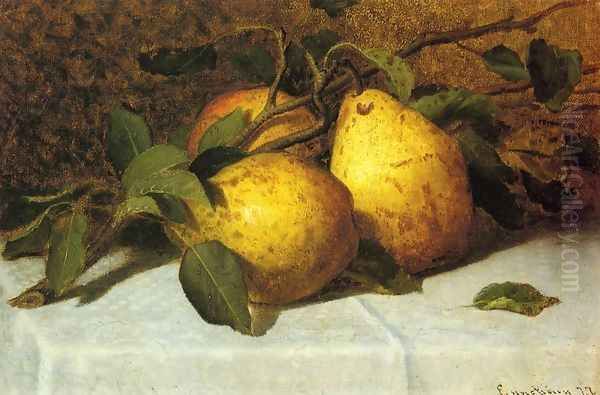 Pears Oil Painting by John Joseph Enneking