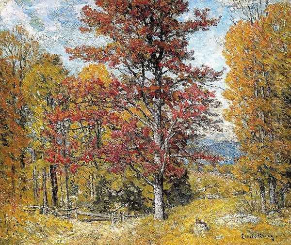 Early Autumn Oil Painting by John Joseph Enneking