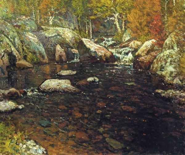 Woodland Pool Oil Painting by John Joseph Enneking